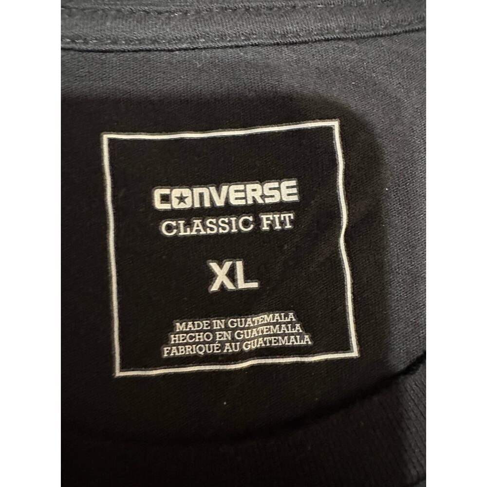 Converse Black/White/Purple Classic Fit XL T-Shirt - Picture 2 of 2